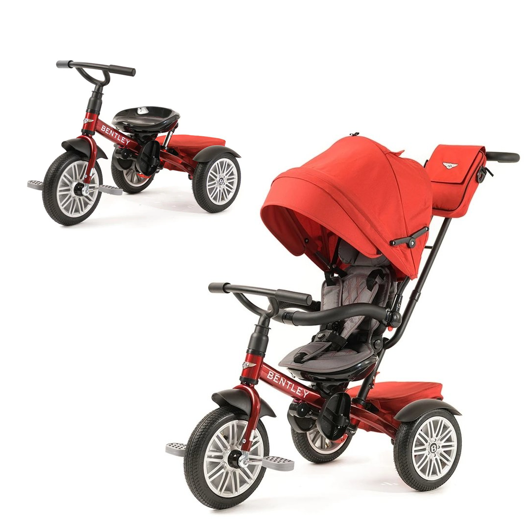 bentley double stroller Bentley 6-in-1 Convertible Stroller Trike Dragon Red