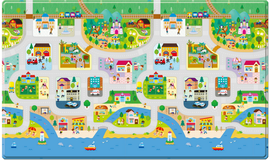 Dwinguler large kid's hot sale playmat in zoo